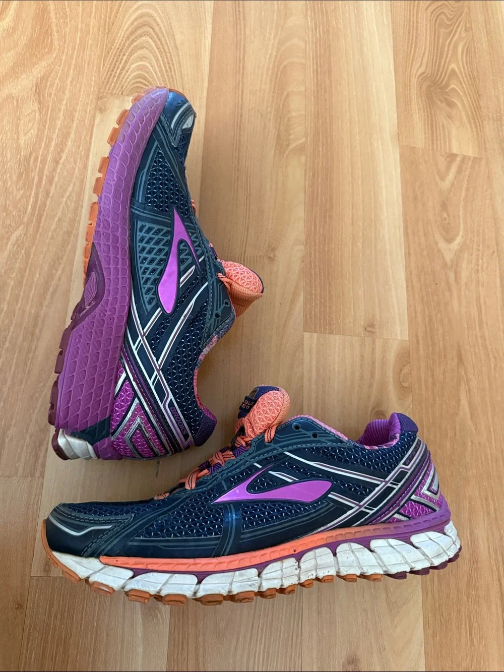 Brooks Women's Navy, Purple & Coral Running Sneakers